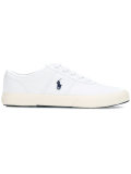 logo embroidered lace-up sneakers