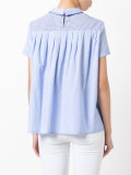 classic collar striped T-shirt