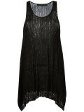 distressed sleeveless top