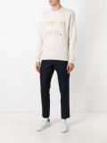 slogan front sweatshirt