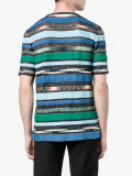 towelling stripe t-shirt 