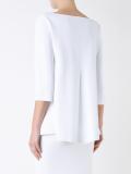micro crepe trapeze sweater