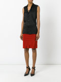 stretch waist pencil skirt