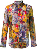 Patchwork print shirt 