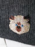 embroidered cat jumper