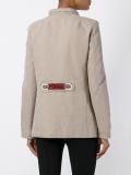 straps patch military jacket