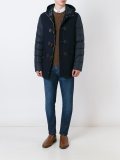 contrast sleeve coat