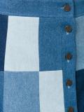 buttoned A-line skirt