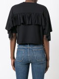 ruffle detail T-shirt