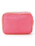 zig zag pattern make-up bag