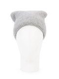 cashmere ribbed beanie 