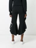 ruffled cropped trousers