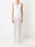 round neck lace beach dress