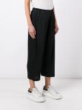 pleated tapered trousers