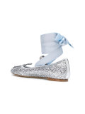 lace-up ballerinas