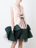 embellished ruffled dress