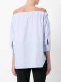 striped off shoulder blouse 