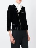 velvet biker jacket