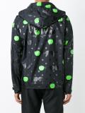 dots plaid windbreaker