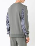 panelled sleeve sweatshirt