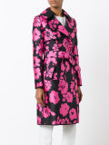 floral print trench coat 