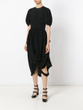 ruffled asymmetric dress