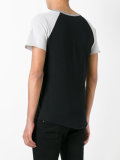 two-tone metallic monogram logo T-shirt