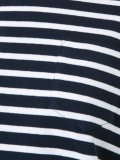 striped lace-up T-shirt