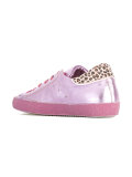leopard print lace-up sneakers
