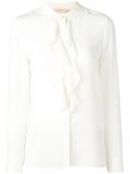 ruffle bib shirt