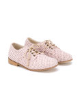 'Poker Rosa' perforated lace-up shoes