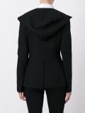 hooded blazer