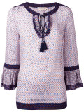 printed drawstring top 