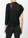 asymmetric sleeved T-shirt