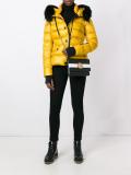 zipped hooded jacket