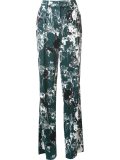 floral print straight trousers