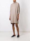 high neck shift dress