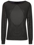 panelled knit blouse