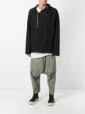off-centre zip parka