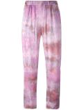 tie-dye print trousers