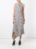 asymmetric tweed dress