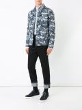 camouflage padded shirt jacket