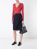 wide ribbed design cardigan