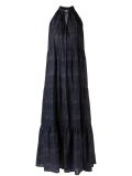 panelled long dress