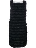 bicolour frill dress