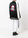 patched bomber jacket 
