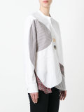 contrast panel shirt 
