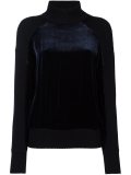 velvet panel jumper