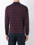 plaid longsleeved polo shirt