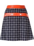 plaid A-line skirt